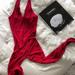 Red bodysuit